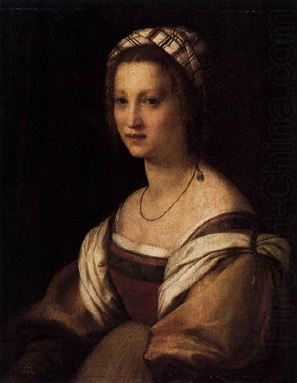 Andrea del Sarto Portrait of the Artists Wife china oil painting image